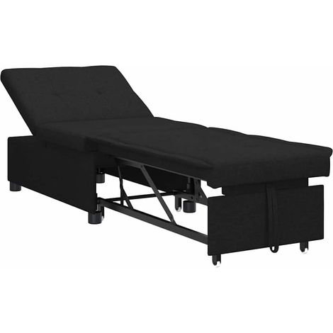 Maison Exclusive - Schlafsofa Ausziehbar Schwarz 194 x 50 x 82 cm
