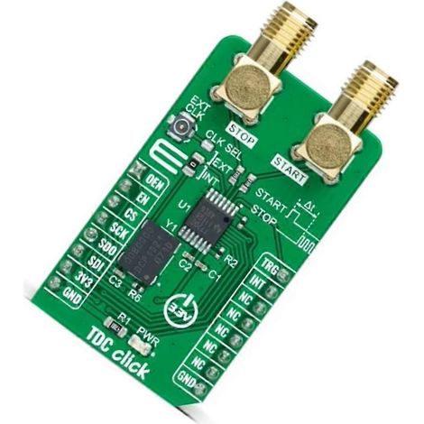 MIKROE-4770 TDC7200PWR Module de conversion numérique TDC Click de Mikroe - (1/5)