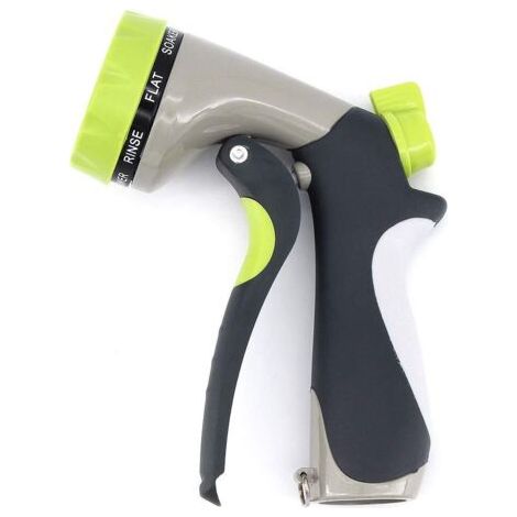 Pistola a spruzzo a alta pressione per tubo da giardino, pistola multifunzione in lega di zinco per irrigazione di piante, pulizia e lavaggio auto (1/5)