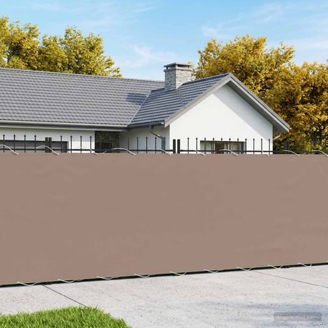 Brise-Vue Balcon Écran de Confidentialité en Polyester Enduit PU Taupe 1,8 x 25 m - PANGIVO (1/5)