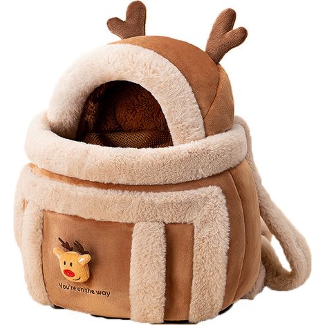 Sac à dos de transport pour animaux de compagnie, sac d'hiver chaud pour chien, sac de voyage Portable pour chiot, chat, Double épaule