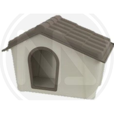 CUCCIA CANE RESINA 97X77X74HCM TORTORA/BEIGE