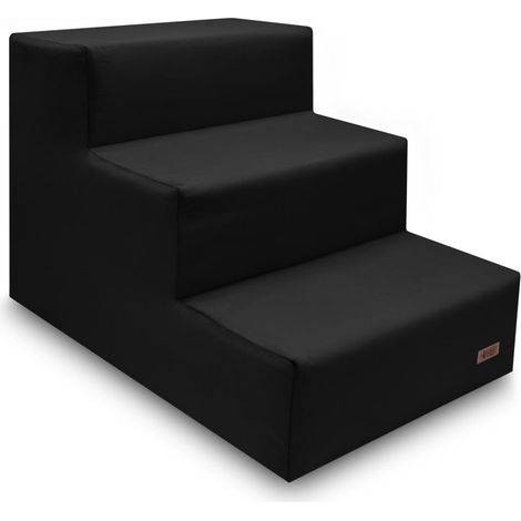 Hundetreppe für Sofa und Bett schwarze Bulldogge York HUGGY DOGGY Climber M (1/5)