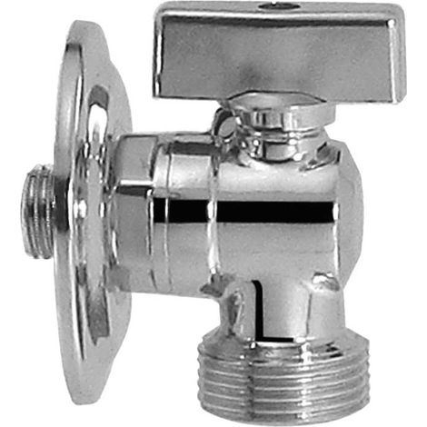 RUBINETTO LAVATRICE A SFERA PESANTE 1/2"x3/4" + Rosetta