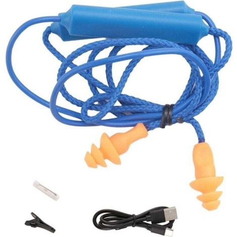 Protection Auditive Bluetooth Anti Bruit Pour Travail Chantier Et Lieux Bruyants Bleu