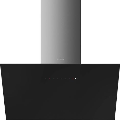 Smeg KICV90BL2. Potenza massima di estrazione: 620 m³/h, Tipo di estrazione: Aspirante/Filtrante, Classe di efficienza dinamica del fluido: A. Tipo: Cappa aspirante a parete, Colore del prodotto: N...