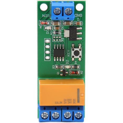 Relais temporisé inverseur de polarité moteur DC 5V 6V 9V 12V, délai réglable, courant 2A, module électronique de commande (1/5)