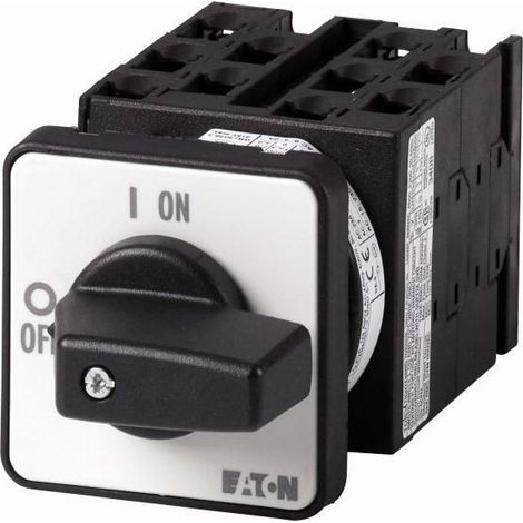 Commutateur Contacts: 10 20A plastron: 0-Y-D 60° à accrochage encastré 000014541 EATON T0-5-15899/E