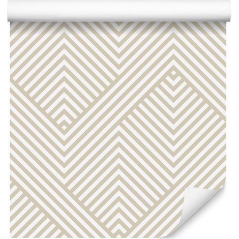 Papel pintado moderno con estampado geométrico para salón y dormitorio, 50x1000 cm. (1/5)