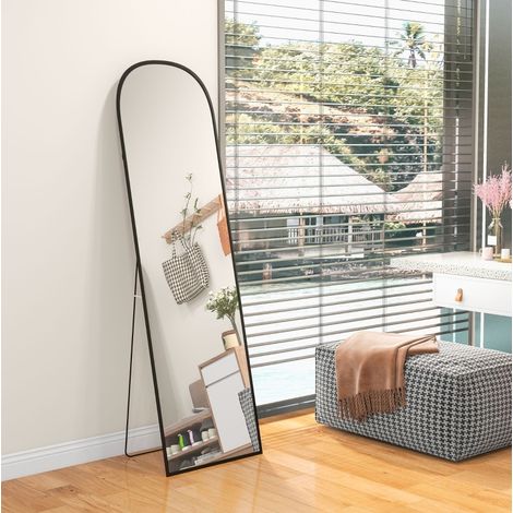 Specchio da terra a figura intera 50x170 cm nero OKMYHOME (1/4)