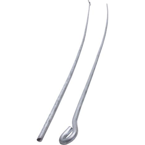 PROTEKTOR Fil de suspension avec œillet pour suspensions pour cloisons sèches 100 pièces, argent, accessoires pour profilés de plafond, Made in Germany - 750mm