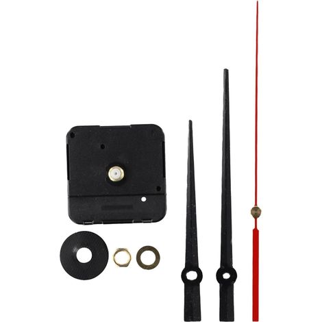 mecanisme Horloge, Solution innovante de Bricolage complète 24 Heures Horloge Murale à Quartz Moteur et kit d'assemblage Manuel, Mouvement d'Horloge à Quartz Silencieux, mécanisme Horloge Murale(A)