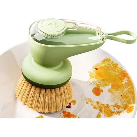 Brosse À Récurer À Vaisselle Avec Distributeur De Savon, Brosse De Distribution De Savon De Cuisine, Brosse À Savon Pour Cuisine (1/5)