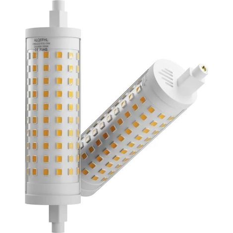Ampoules 20W R7S LED 118mm Dimmable, R7S LED Ampoule Blanc Chaud 3000K, Ampoules COB Double Ended 1600LM, Paquet de 2-Ywey (1/4)