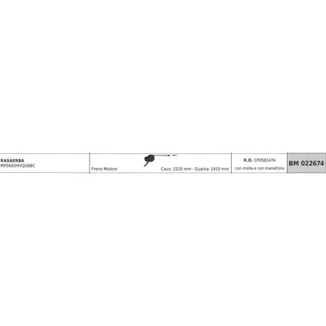 MAORI Rasenmähermotor-Bremskabel MP5600HVQXBBC Kabel 1520 mm Ummantelung 1410 mm