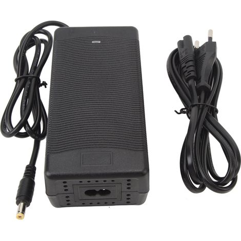 Chargeur de batterie pour vélo électrique 54,6 V 2 A, connecteur CC 5,5 x 2,1 mm, adaptateur secteur pour scooter électrique, prise UE, CA 100 à 240 V