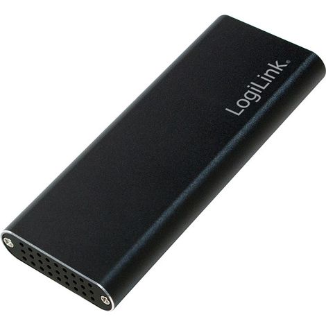 LogiLink M.2 SATA SSD-Gehäuse, USB 3.2 Gen 2, 10 Gbit/s, tragbar (1/4)