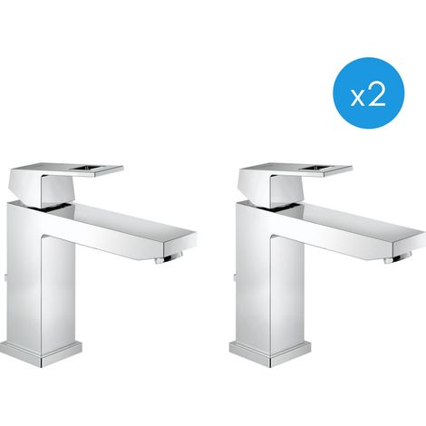 Grohe Eurocube - Lot de 2 mitigeurs monocommande 1/2' LavaboTaille M (23445000-DUO) (1/4)