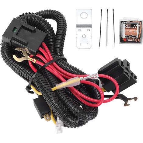 Kit de câblage klaxon 12V avec relais, ensemble pour voiture camion, montage sur calandre, son puissant, universel (1/5)