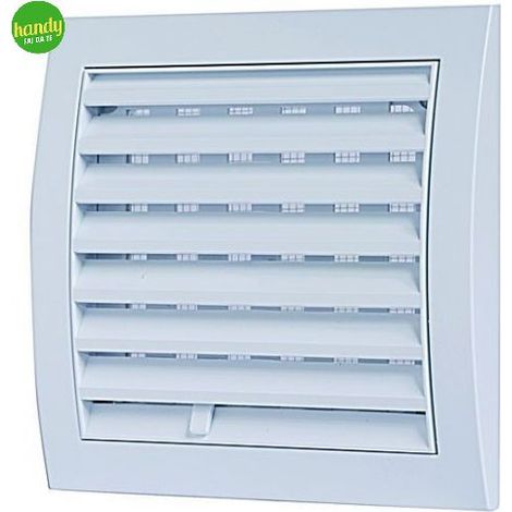 Griglia di aerazione quadra Vecamco con retina 150 x 150 cm foro Ø 105 mm bianca
