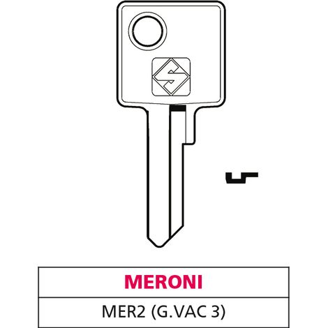 Silca CHIAVE OTTONE MER2 (G. VAC 3) MERONI 20.00 pz