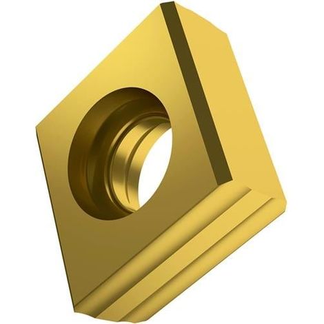 Wendeschneidplatte ISO CNHQ 1005AZTN:M8330 D.4,7mm PVD beschichtet Farbe Gold (1/2)