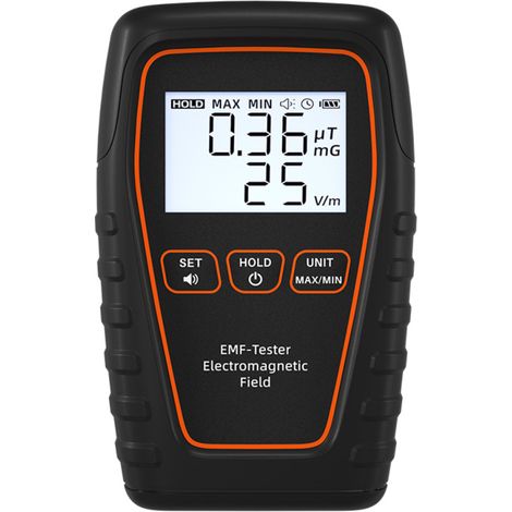 Irovami Testeur EMF portable – Rayonnement électromagnétique, alarme – Idéal pour maison, bureau, prévention (1/5)