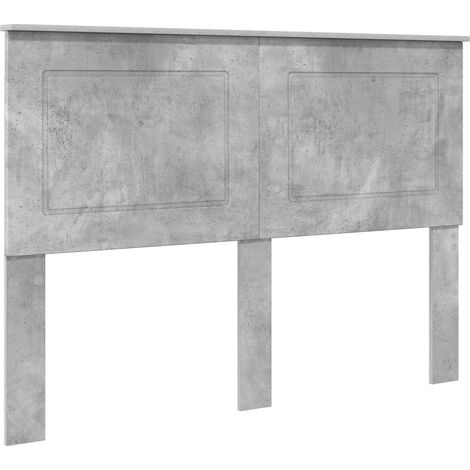 Tête de Lit Armoire de Tête de Lit - Gris béton 160 cm Bois d'ingénierie fr22860 (1/5)