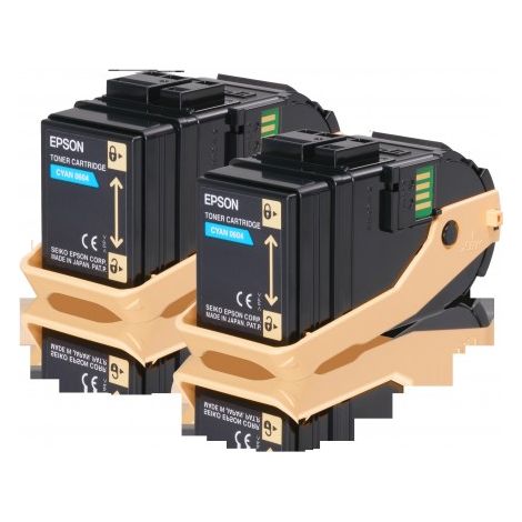 Toner originale Epson C13S050608 Cyan (2 pezzi)