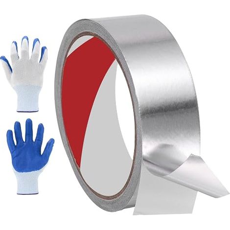Ruban Adhésif En Aluminium PET 0.08mm 33 Ft x 1.2 Inch Ruban HVAC (1/4)