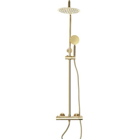 Ensemble de Douche, Multi-Fonction, Design en Laiton Luxueux, Or (1/2)