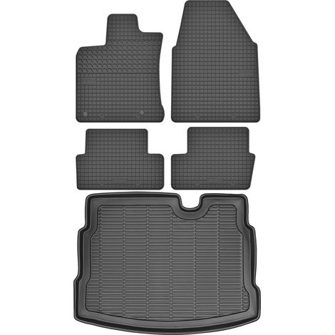 Tapis de coffre MAX-MAT 911409 + tapis MOTOHOBBY 150501 - Nissan Qashqai I Crossover (2007-2014), repose-pieds côté conducteur - Installés (1/5)
