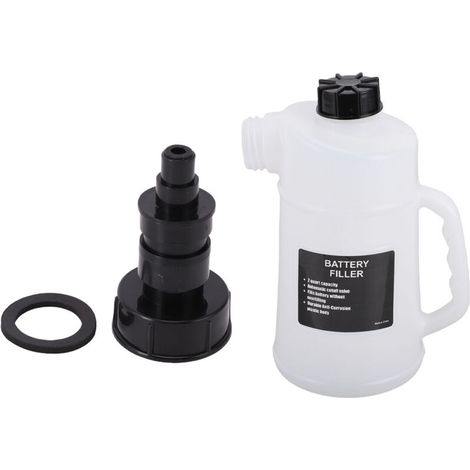 Battery Filling Bottle, 2L Forklift Battery Watering Pitcher with Automatic Shut-Off and Leak-Proof Valve, for Deep Cycle Forklifts, Trucks (1/5)