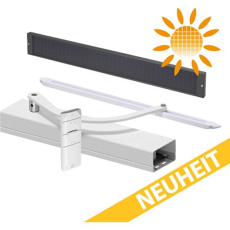 SLID'UP MW100 SOLAR Antrieb für 1-flügeligen Klappladen - Öffnung 0,4 bis 0,8 m - weiß (1/3)