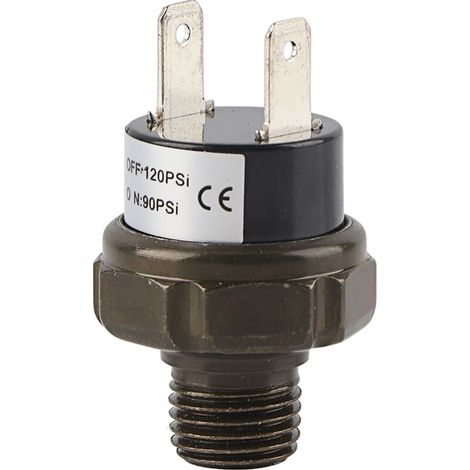 Jeffergarden Commutateur de commande de pression d'air de commutateur de compresseur d'air automatique de voiture universelle 12V (90-120PSI)-DOU