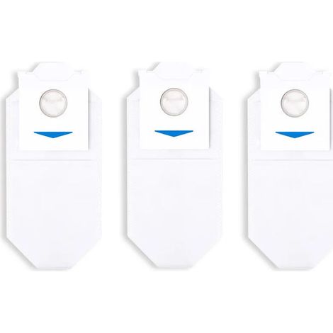 Ecovacs Sacchetti per Robot Aspirapolvere N30 PRO OMNI - 3 Pezzi, Blu e Bianco