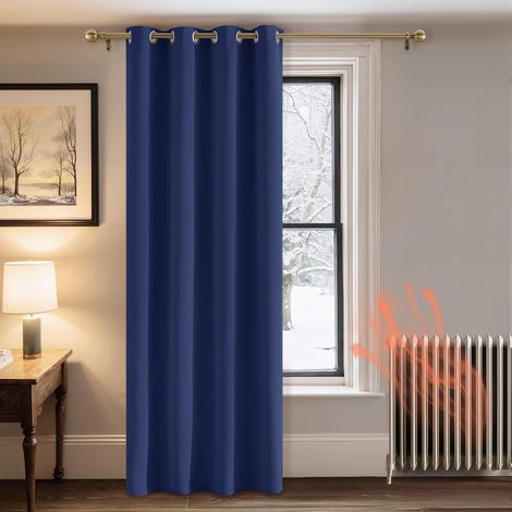 Rideau occultant chambre 52x54 pouces, œillets, isolant thermique, 1 pièce, déco chambre/bébé (1/5)