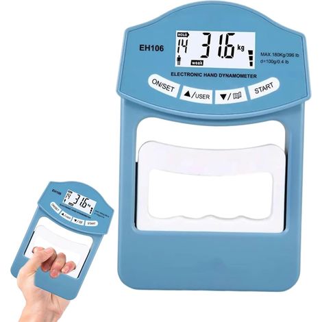 Dinamometro elettronico portatile, dinamometro da 396 libbre/180 kg, dinamometro portatile digitale, display LED, dinamometro portatile digitale con cavo di ricarica USB (1/5)