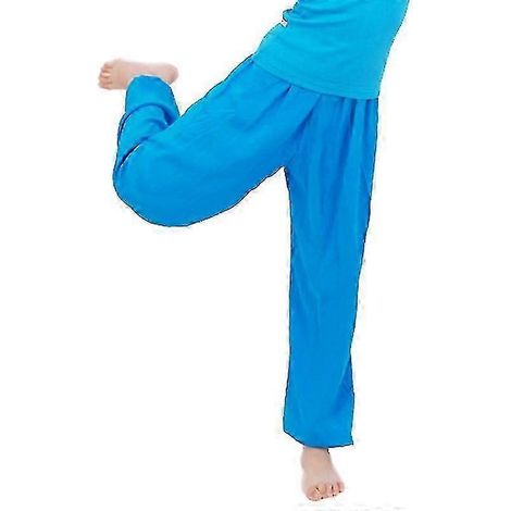 Locker sitzende, schlichte lange Kinderhosen im Bloomer-Stil, ideal für Yoga und Tanz, im Aladdin-Stil (1/2)