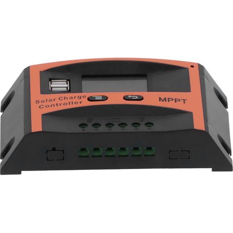 MPPT-Solarpanel-Batterieladeregler mit zwei USB-Anschlüssen, 12 V/24 V, 60 A (1/5)