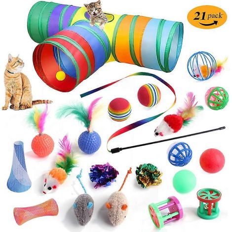 Tunnels-tubes pliables à 3 compartiments pour lapins et chats - Petit abri pliable pour lapins et cochons d'Inde (1/5)