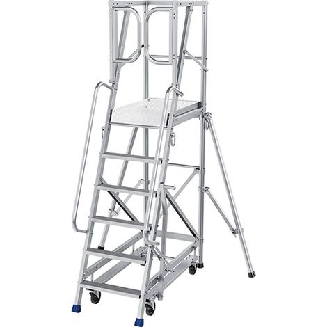 Escabeau 6 marches - Hauteur max. de travail 3.50m - ER6-KRE