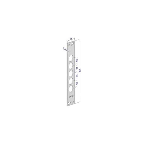 Contropiastra P/Serrature Porte Blindate In Acciaio Inox Int.28 Cp2500 - (CP2500XAI28)