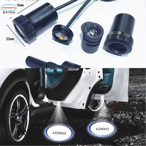 (Pour Land Rover) 2 projecteurs laser LED LED pour portières de voiture, logo lumineux d'accueil, compatible avec la plupart des véhicules, notamment les marques britanniques. Éclairage automobile. (1/5)