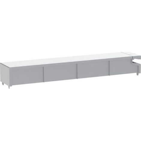 couvercle de réservoir Geberit 243440TA1 aluminium brossé, pour module sanitaire Monolith (1/2)