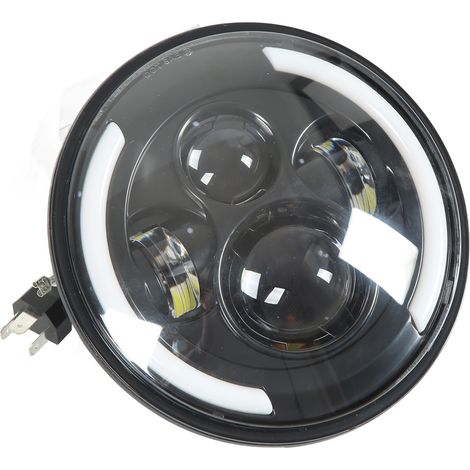 Runder 7-Zoll-LED-Halo-Scheinwerfer mit zweifarbigem Lichtkegel, universeller Ersatz-Tagfahrlicht für Road Star VStar 650 Royal Star, Motorradscheinwerfer (1/5)