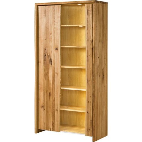 Vitrine Wildeiche 105x45x204 natur geölt PURE OAK 106