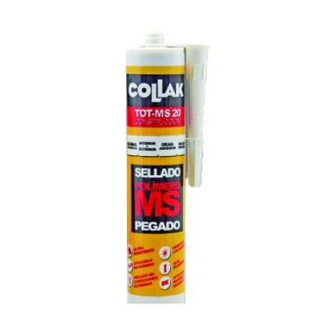 KOLLAK 46003 Polymer-Klebdichtstoff TOTMS20 grau 280ml