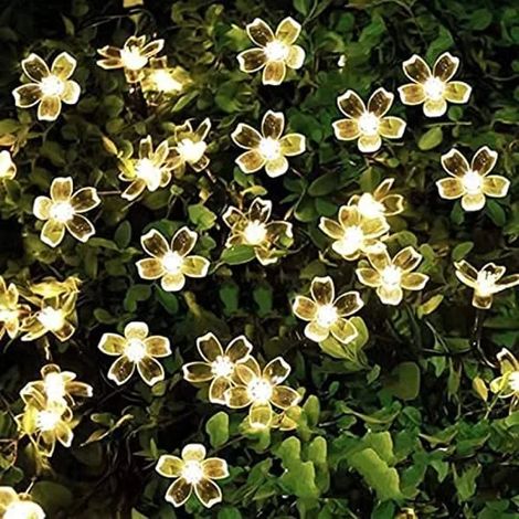 Guirlande lumineuse, 50 LED, à énergie solaire, pour fêtes, mariages, fenêtres, arbres et décorations saisonnières.-AquaForge (1/3)