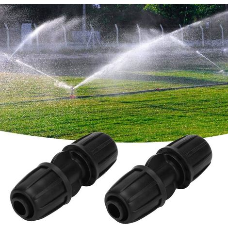Raccord d'irrigation Goutte Goutte de Jardin de connecteur d'eau Droit 10 Pices pour l'irrigation horticole de Tuyau PE de 16 mm (1/4)